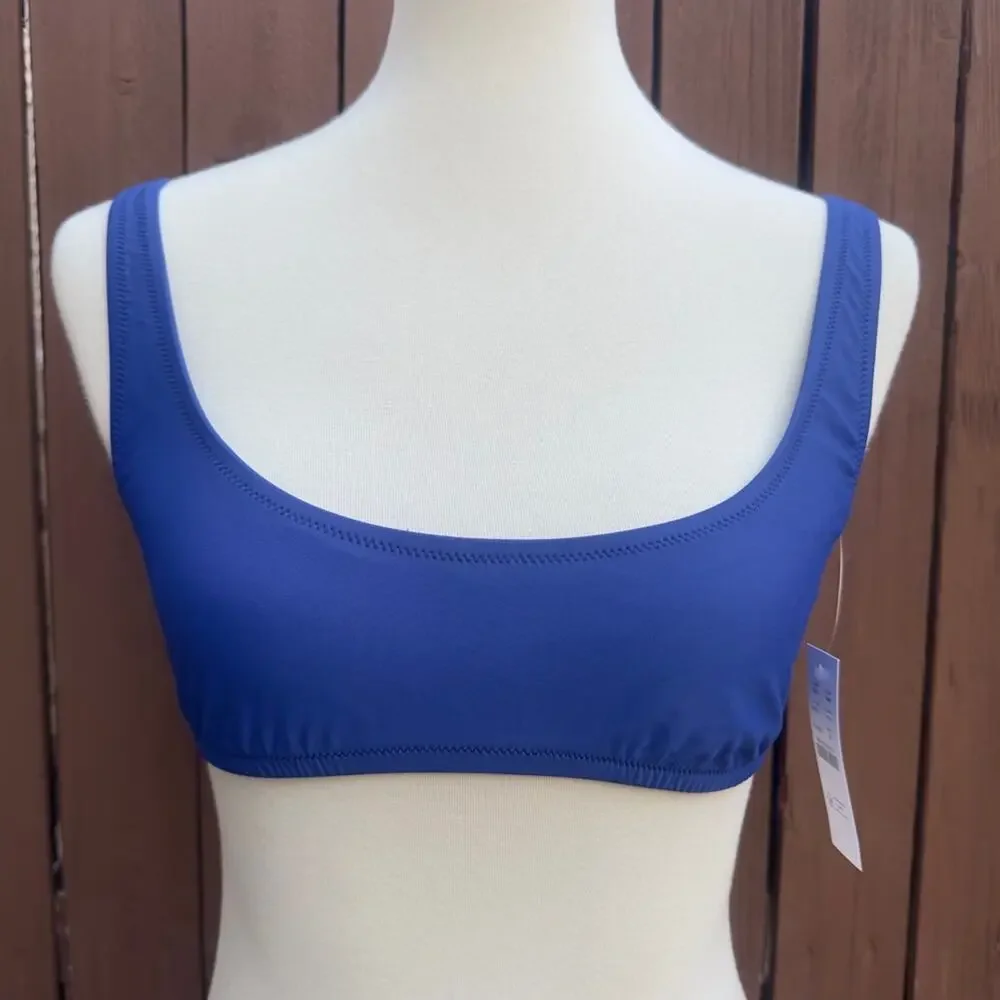 J. Crew | NWT Blue Bathing Suit Bikini Top Size Medium Style BX611